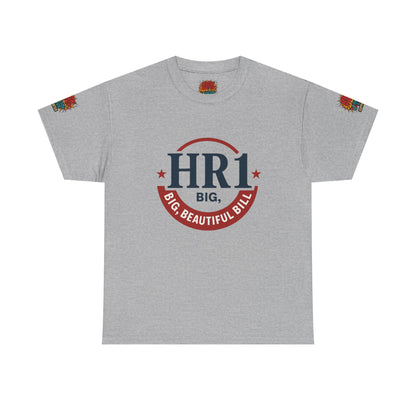HR1 Big Beautiful Bill Unisex Heavy Cotton Tee | Perfect Gift for Celebrations, Casual Wear, Party, or Events