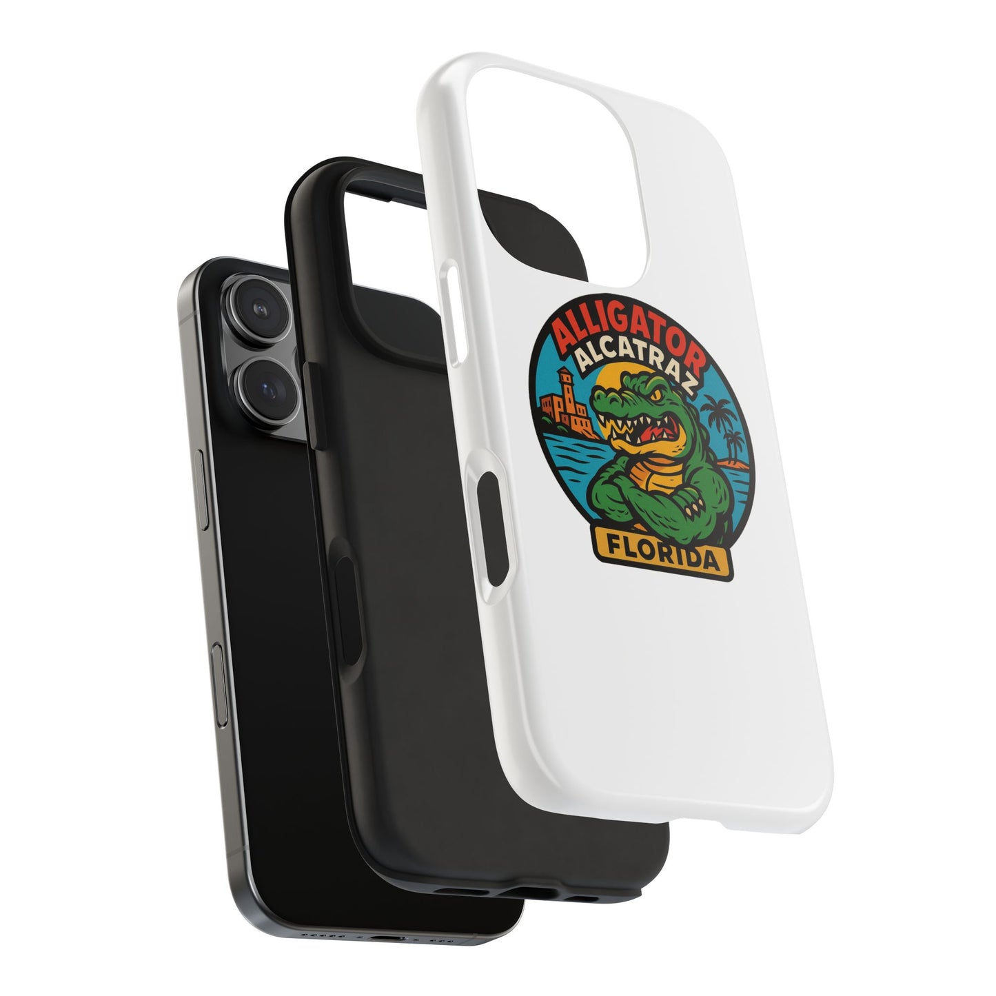 Alligator Alcatraz Tough Phone Cases - Stylish Protection, Florida Souvenir, Wildlife Lover Gift, Trendy Accessories, Durable Design