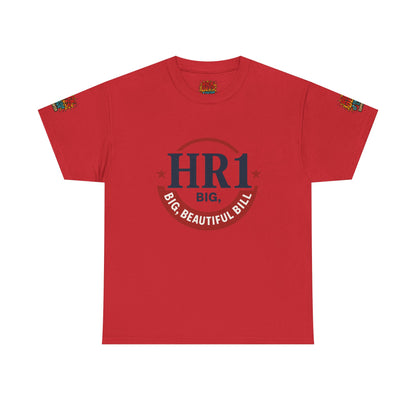 HR1 Big Beautiful Bill Unisex Heavy Cotton Tee | Perfect Gift for Celebrations, Casual Wear, Party, or Events