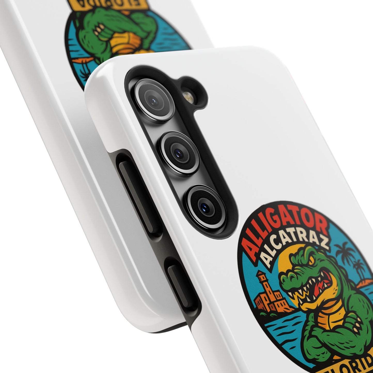 Alligator Alcatraz Tough Phone Cases - Stylish Protection, Florida Souvenir, Wildlife Lover Gift, Trendy Accessories, Durable Design