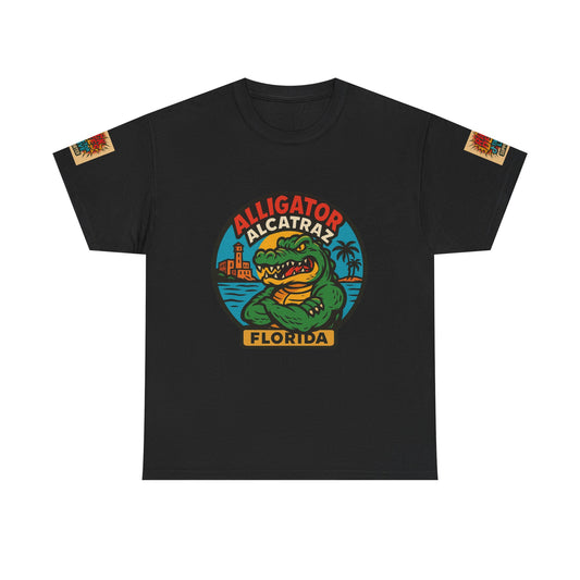 Alligator Alcatraz  Unisex Heavy Cotton Tee