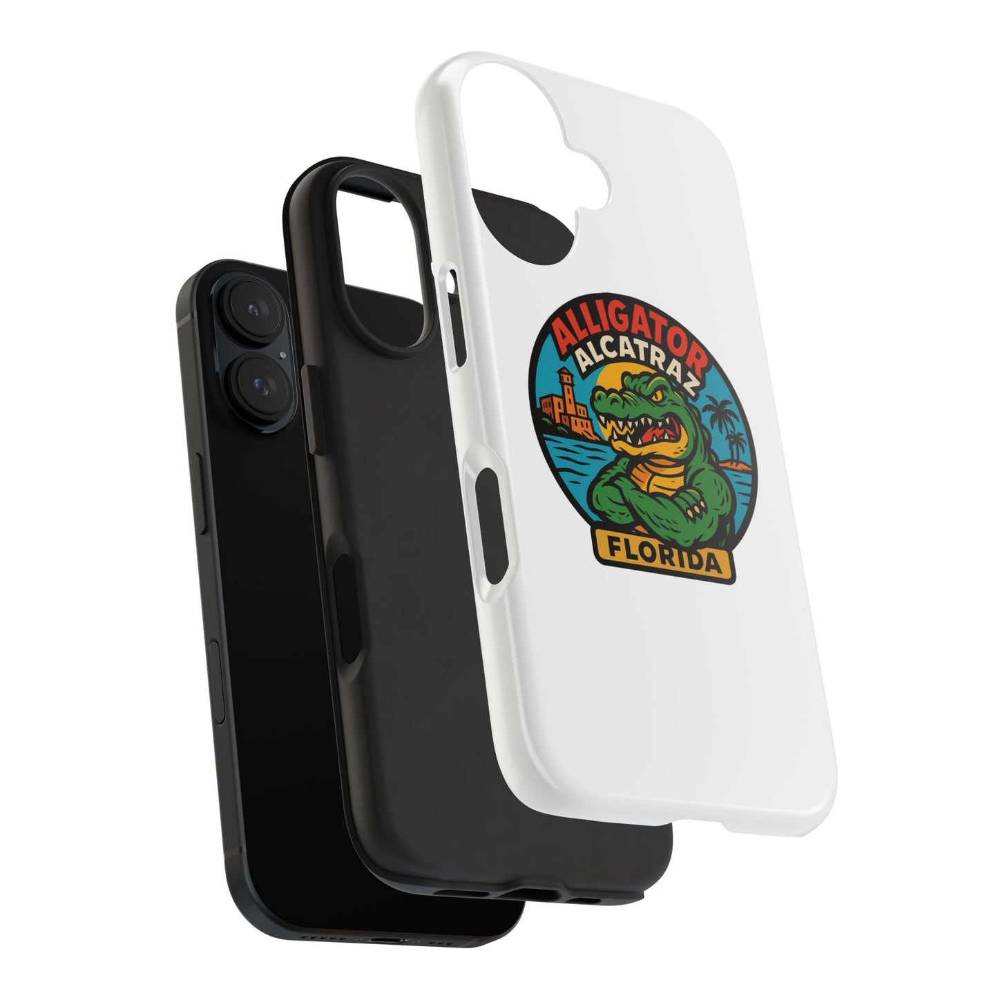 Alligator Alcatraz Tough Phone Cases - Stylish Protection, Florida Souvenir, Wildlife Lover Gift, Trendy Accessories, Durable Design