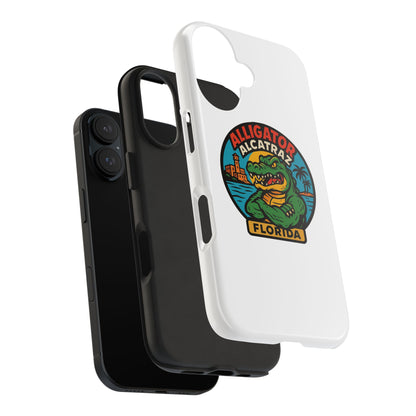 Alligator Alcatraz Tough Phone Cases - Stylish Protection, Florida Souvenir, Wildlife Lover Gift, Trendy Accessories, Durable Design