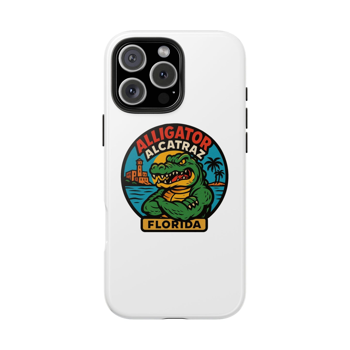 Alligator Alcatraz Tough Phone Cases - Stylish Protection, Florida Souvenir, Wildlife Lover Gift, Trendy Accessories, Durable Design