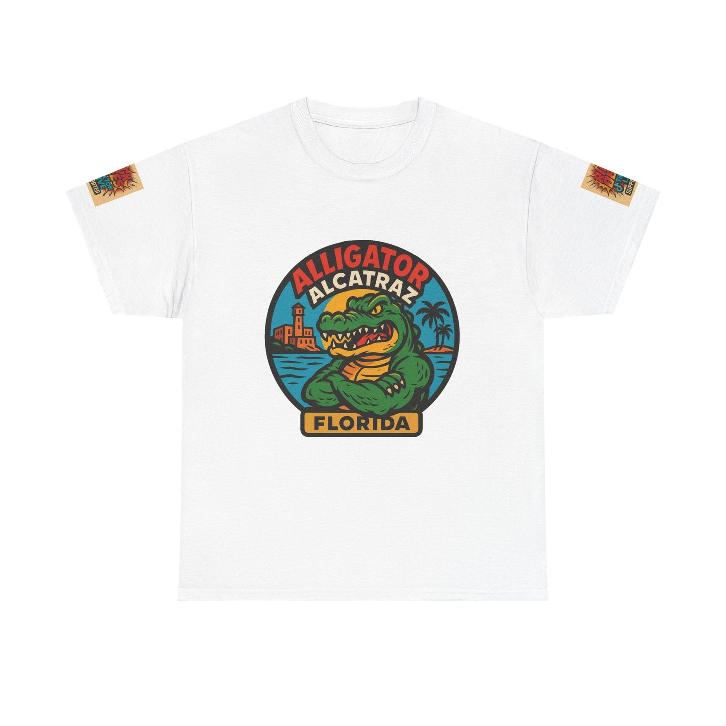 Alligator Alcatraz  Unisex Heavy Cotton Tee
