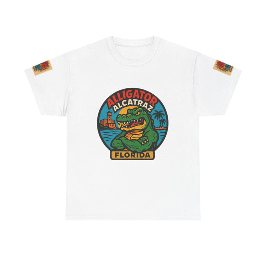 Alligator Alcatraz  Unisex Heavy Cotton Tee