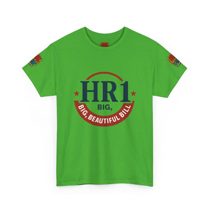 HR1 Big Beautiful Bill Unisex Heavy Cotton Tee | Perfect Gift for Celebrations, Casual Wear, Party, or Events