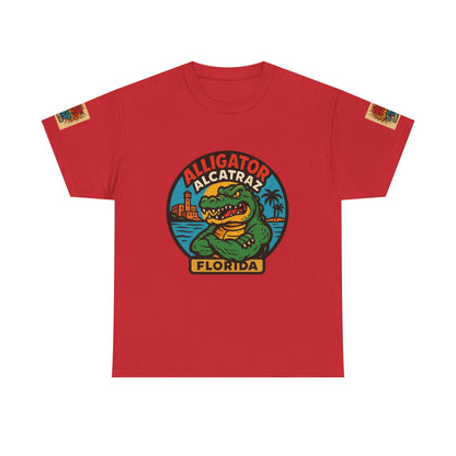 Alligator Alcatraz  Unisex Heavy Cotton Tee