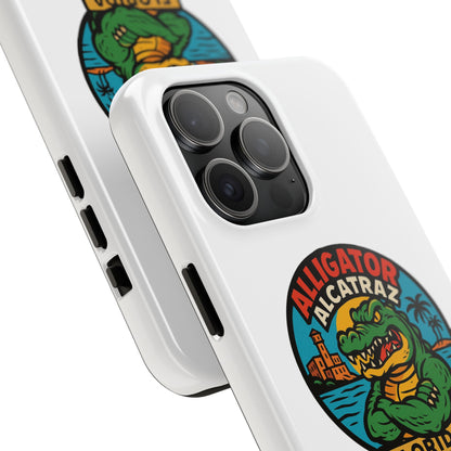 Alligator Alcatraz Tough Phone Cases - Stylish Protection, Florida Souvenir, Wildlife Lover Gift, Trendy Accessories, Durable Design