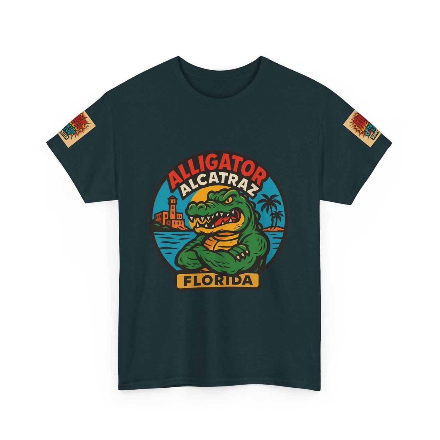 Alligator Alcatraz  Unisex Heavy Cotton Tee