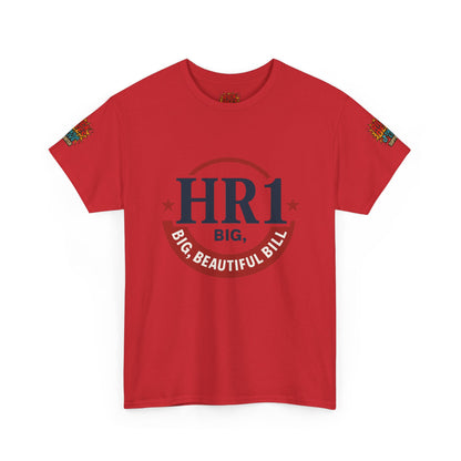 HR1 Big Beautiful Bill Unisex Heavy Cotton Tee | Perfect Gift for Celebrations, Casual Wear, Party, or Events