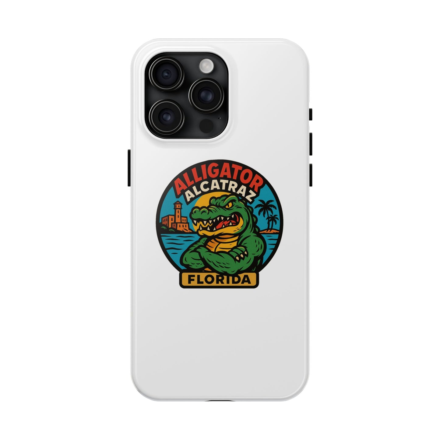 Alligator Alcatraz Tough Phone Cases - Stylish Protection, Florida Souvenir, Wildlife Lover Gift, Trendy Accessories, Durable Design