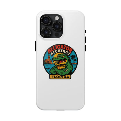 Alligator Alcatraz Tough Phone Cases - Stylish Protection, Florida Souvenir, Wildlife Lover Gift, Trendy Accessories, Durable Design