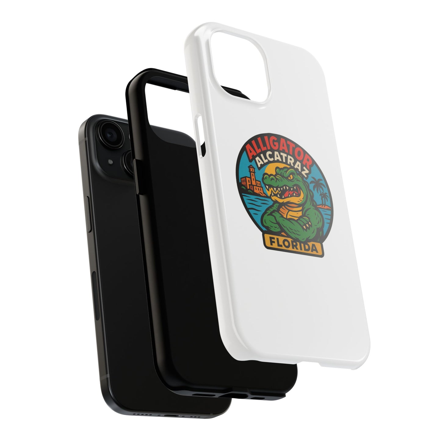 Alligator Alcatraz Tough Phone Cases - Stylish Protection, Florida Souvenir, Wildlife Lover Gift, Trendy Accessories, Durable Design