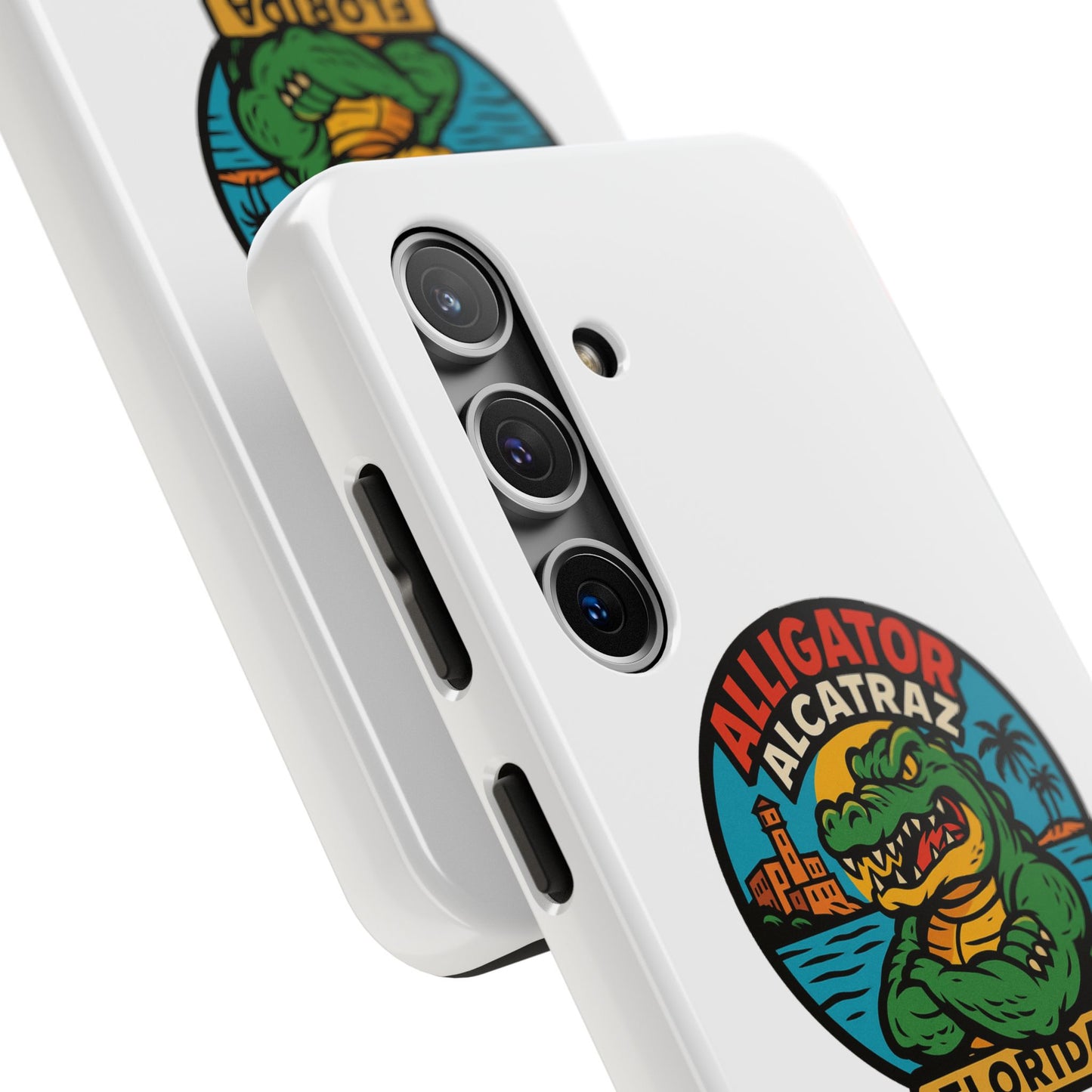 Alligator Alcatraz Tough Phone Cases - Stylish Protection, Florida Souvenir, Wildlife Lover Gift, Trendy Accessories, Durable Design