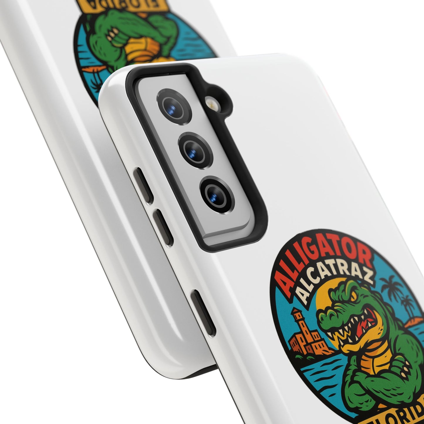 Alligator Alcatraz Tough Phone Cases - Stylish Protection, Florida Souvenir, Wildlife Lover Gift, Trendy Accessories, Durable Design