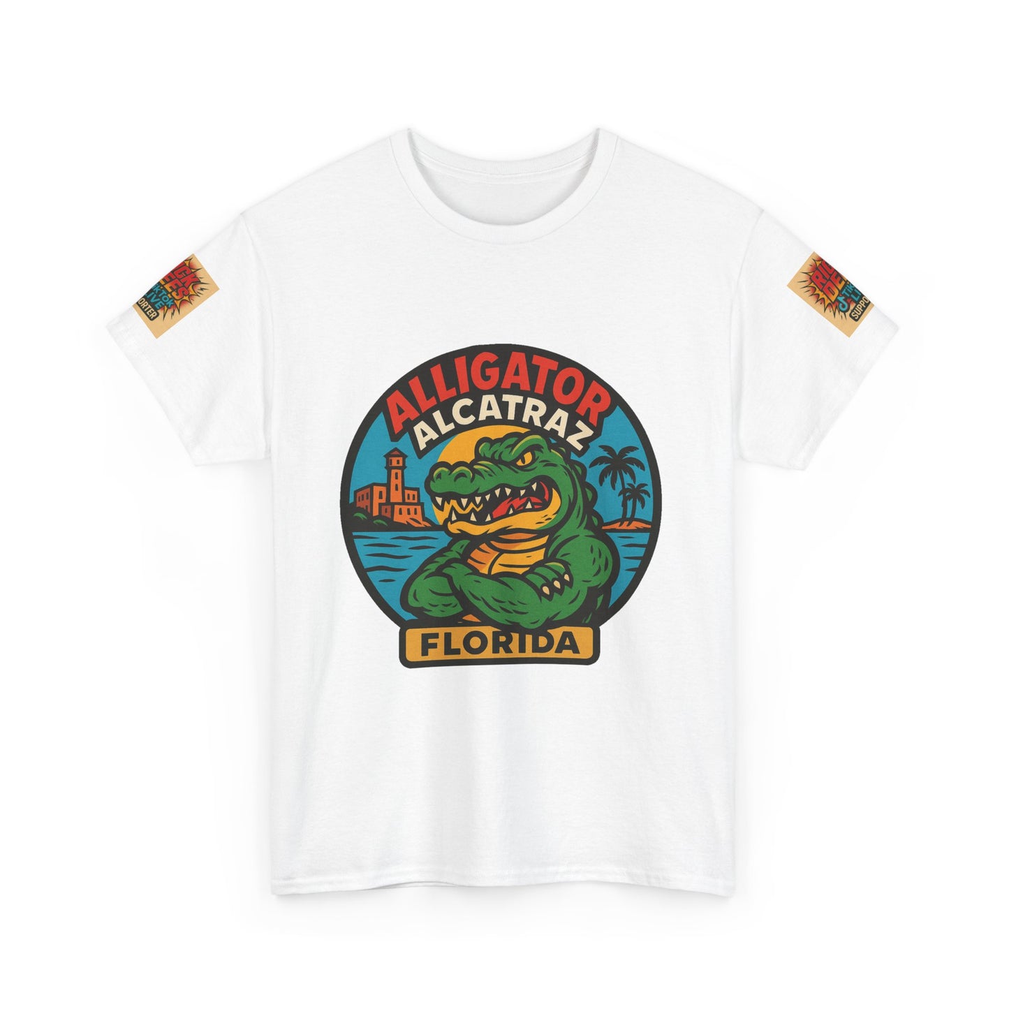 Alligator Alcatraz  Unisex Heavy Cotton Tee