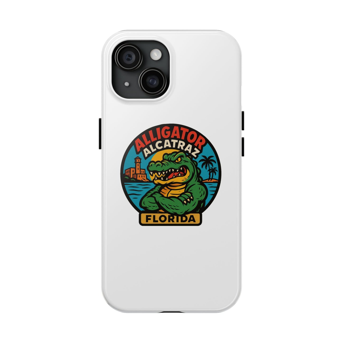 Alligator Alcatraz Tough Phone Cases - Stylish Protection, Florida Souvenir, Wildlife Lover Gift, Trendy Accessories, Durable Design