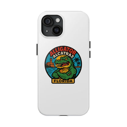 Alligator Alcatraz Tough Phone Cases - Stylish Protection, Florida Souvenir, Wildlife Lover Gift, Trendy Accessories, Durable Design