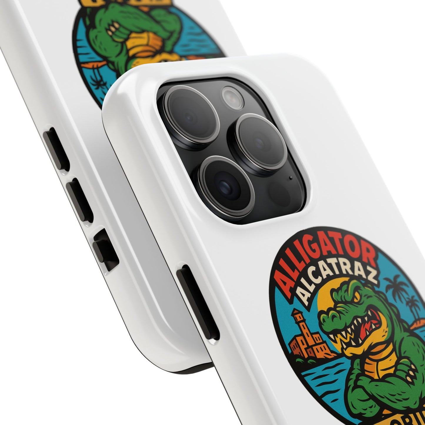 Alligator Alcatraz Tough Phone Cases - Stylish Protection, Florida Souvenir, Wildlife Lover Gift, Trendy Accessories, Durable Design