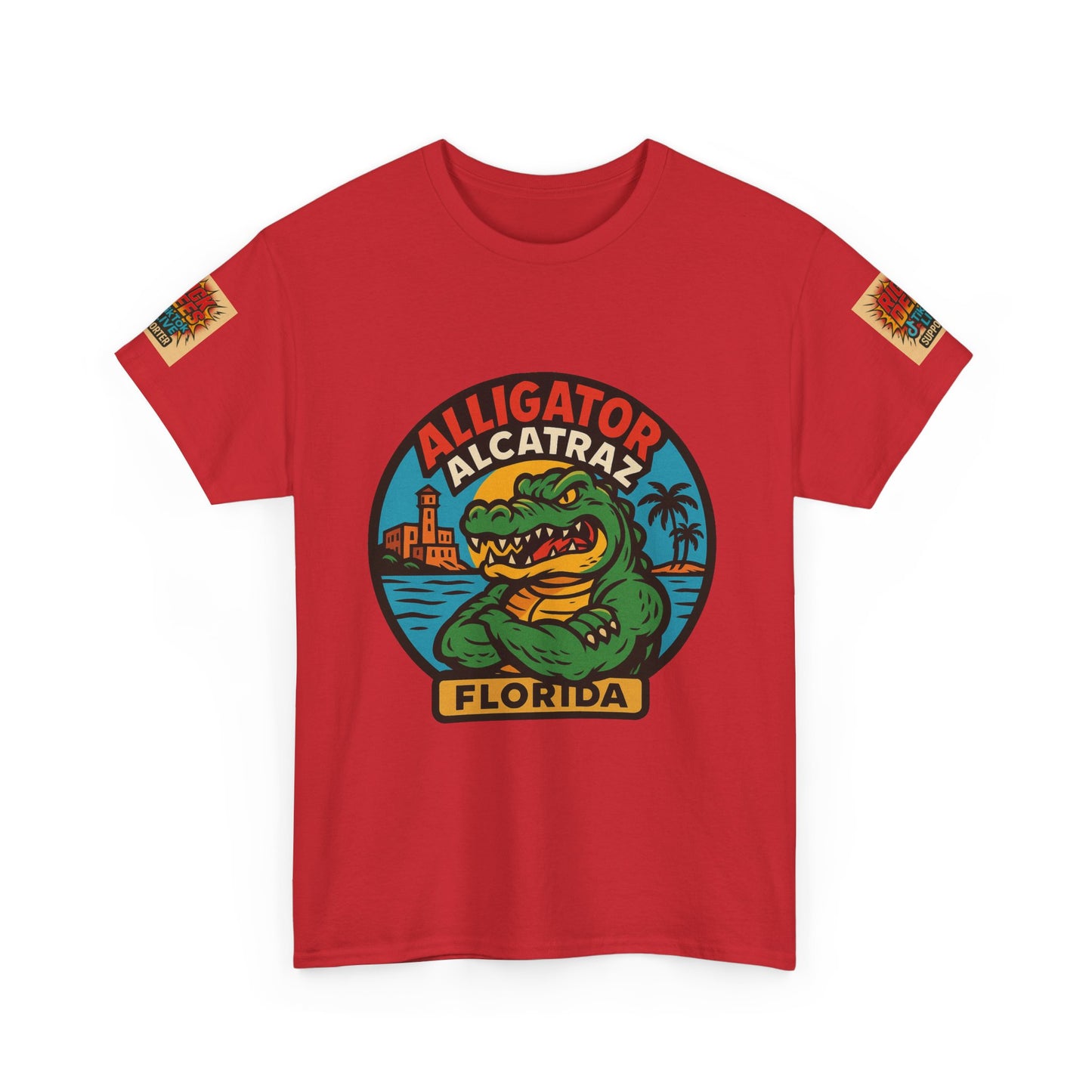 Alligator Alcatraz  Unisex Heavy Cotton Tee