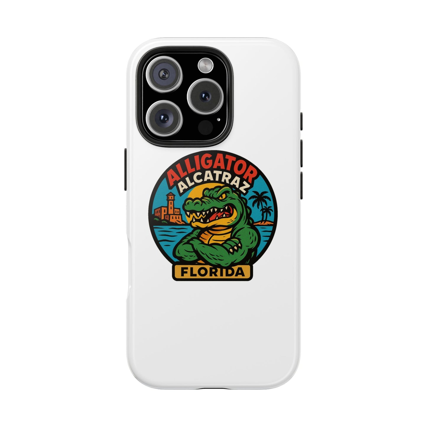 Alligator Alcatraz Tough Phone Cases - Stylish Protection, Florida Souvenir, Wildlife Lover Gift, Trendy Accessories, Durable Design
