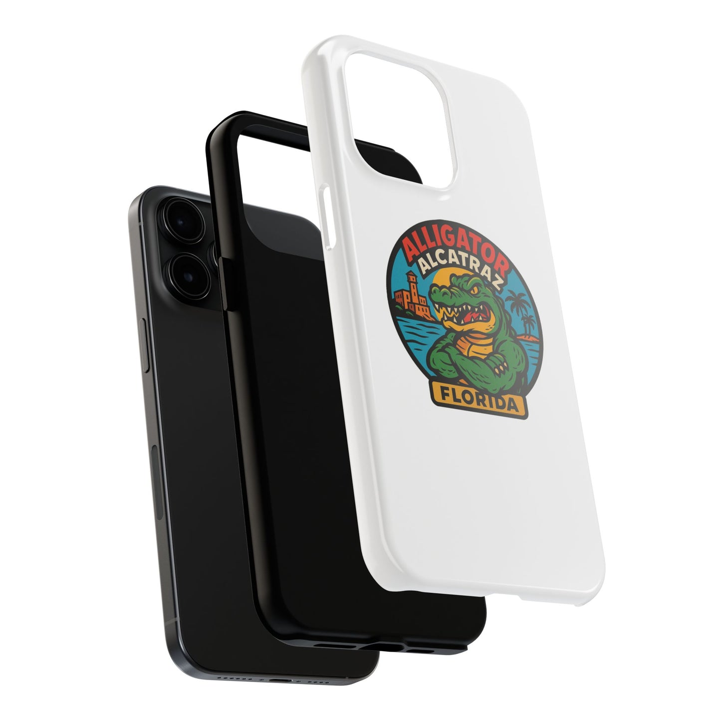 Alligator Alcatraz Tough Phone Cases - Stylish Protection, Florida Souvenir, Wildlife Lover Gift, Trendy Accessories, Durable Design