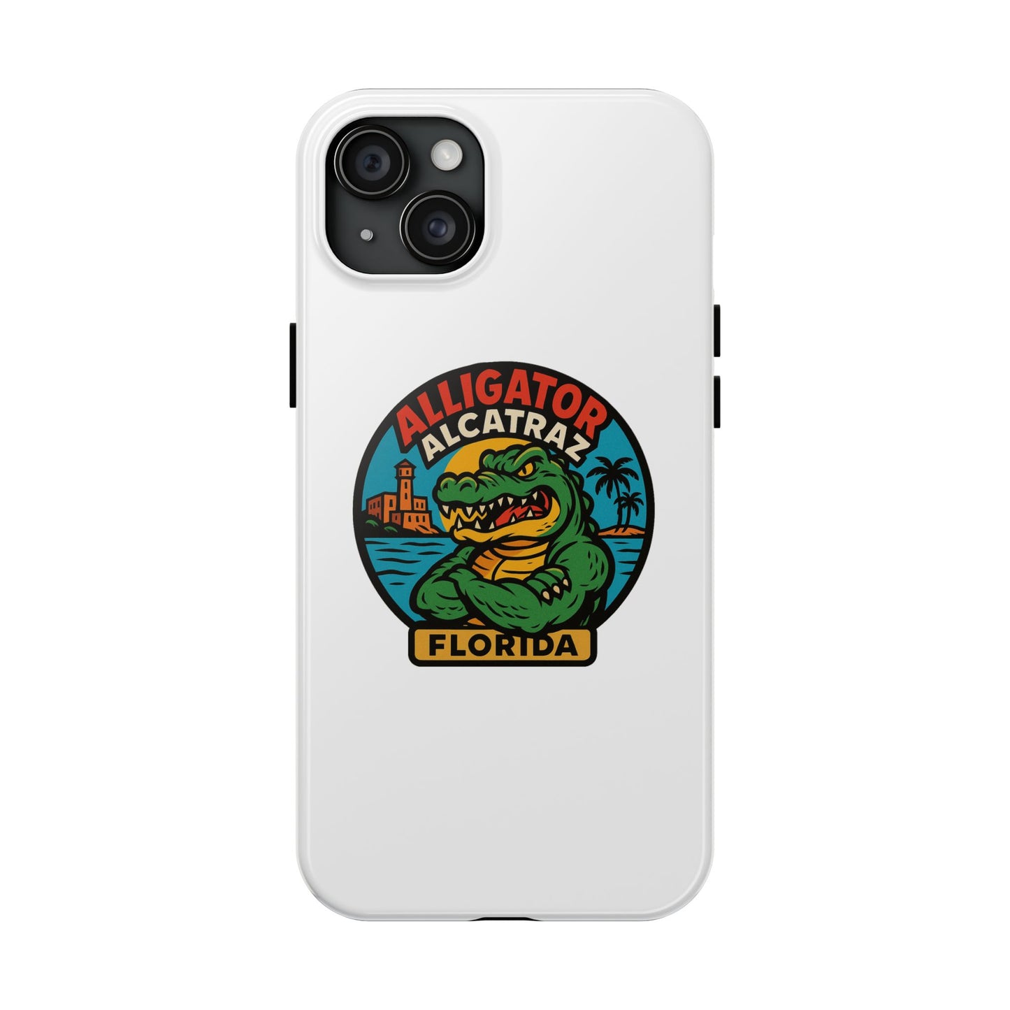 Alligator Alcatraz Tough Phone Cases - Stylish Protection, Florida Souvenir, Wildlife Lover Gift, Trendy Accessories, Durable Design