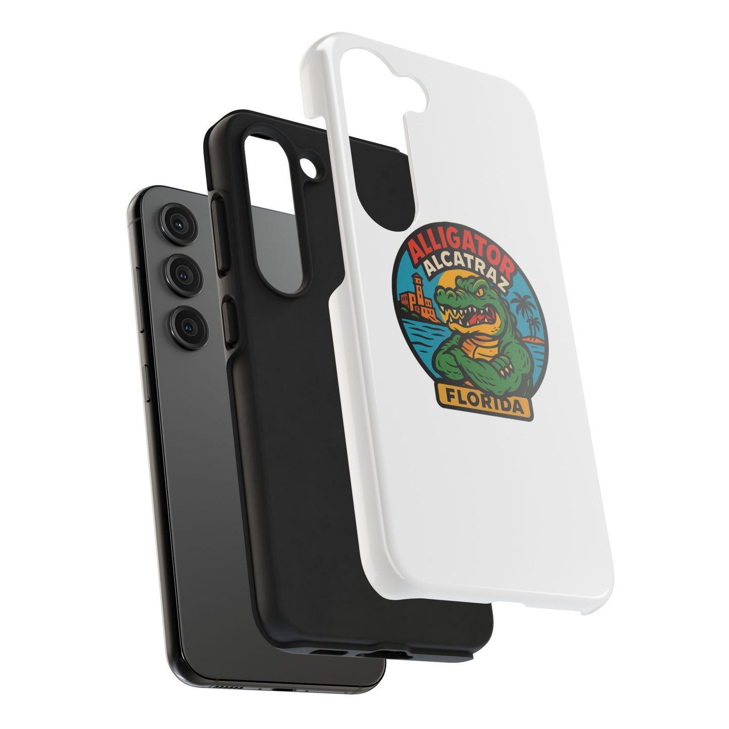 Alligator Alcatraz Tough Phone Cases - Stylish Protection, Florida Souvenir, Wildlife Lover Gift, Trendy Accessories, Durable Design