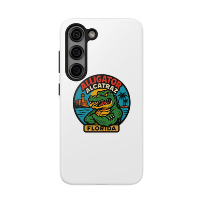 Alligator Alcatraz Tough Phone Cases - Stylish Protection, Florida Souvenir, Wildlife Lover Gift, Trendy Accessories, Durable Design