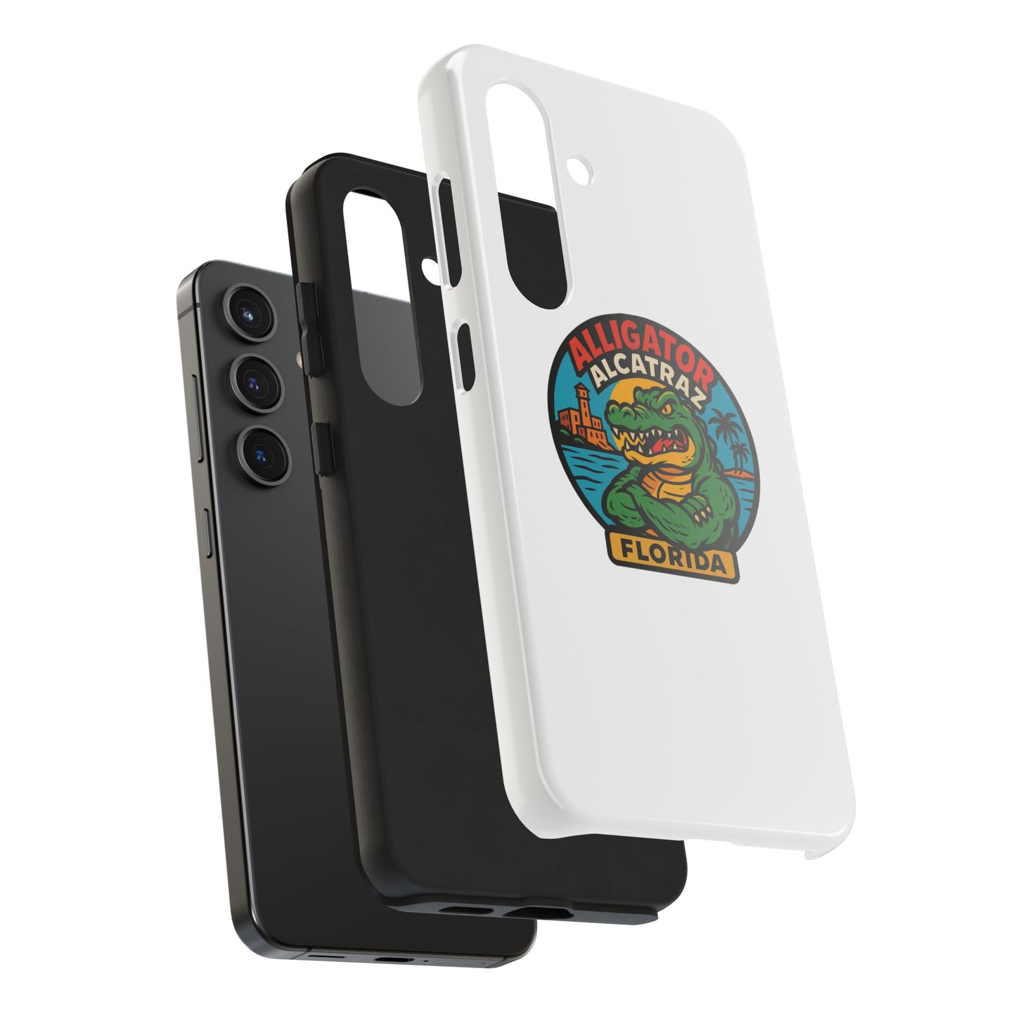 Alligator Alcatraz Tough Phone Cases - Stylish Protection, Florida Souvenir, Wildlife Lover Gift, Trendy Accessories, Durable Design