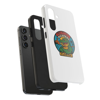 Alligator Alcatraz Tough Phone Cases - Stylish Protection, Florida Souvenir, Wildlife Lover Gift, Trendy Accessories, Durable Design