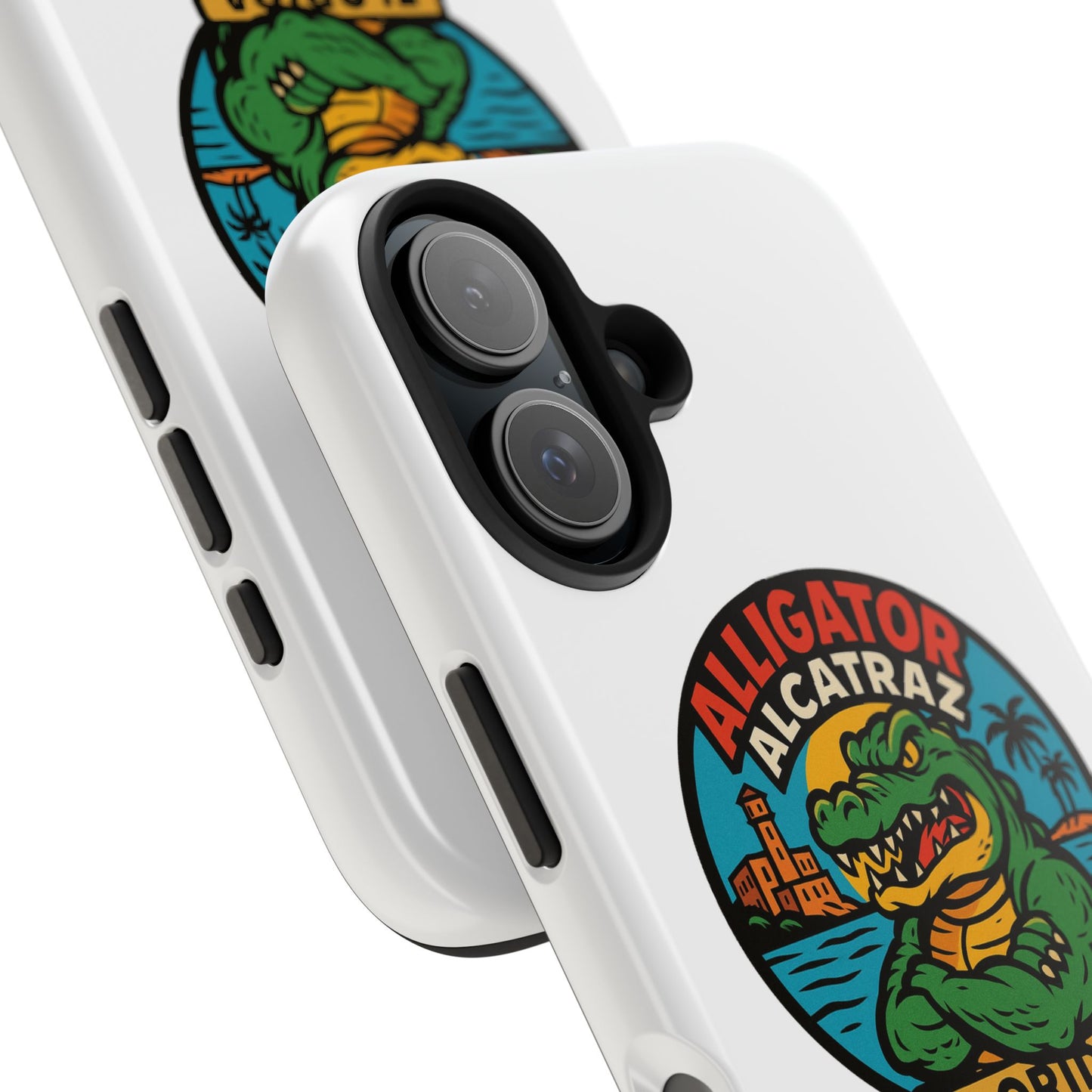 Alligator Alcatraz Tough Phone Cases - Stylish Protection, Florida Souvenir, Wildlife Lover Gift, Trendy Accessories, Durable Design