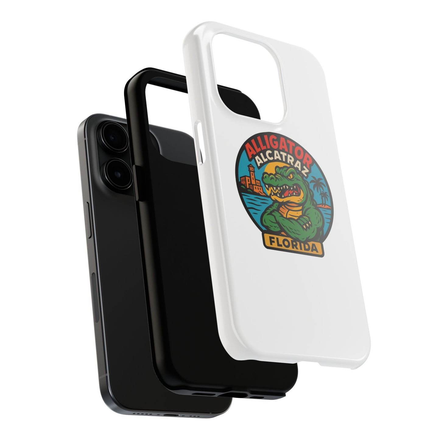 Alligator Alcatraz Tough Phone Cases - Stylish Protection, Florida Souvenir, Wildlife Lover Gift, Trendy Accessories, Durable Design