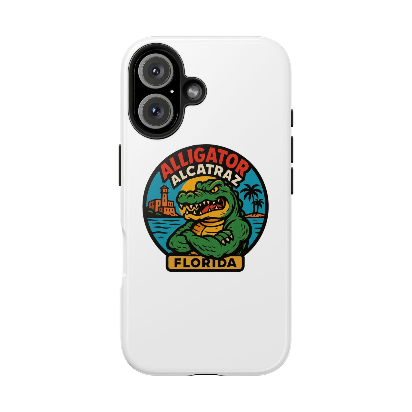Alligator Alcatraz Tough Phone Cases - Stylish Protection, Florida Souvenir, Wildlife Lover Gift, Trendy Accessories, Durable Design